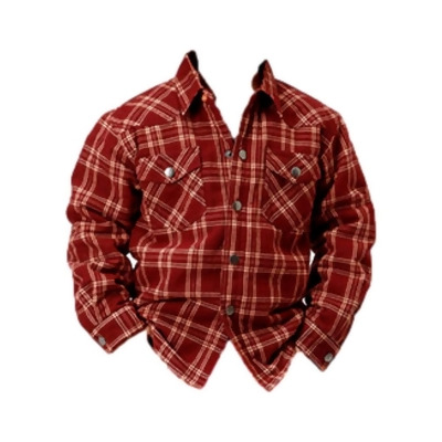 Roper Western Jacket Boys Flannel Plaid Snap Wine 03-397-0119-5694 WI 
