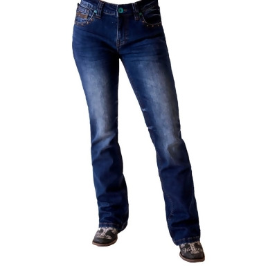 Cowgirl Tuff Western Jeans Womens Patina II Bootcut Medium Wash JPATII 