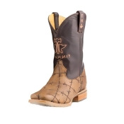 Tin Haul Western Boots Mens Bob Wire Obvious Brown 14-020-0007-0081 BR