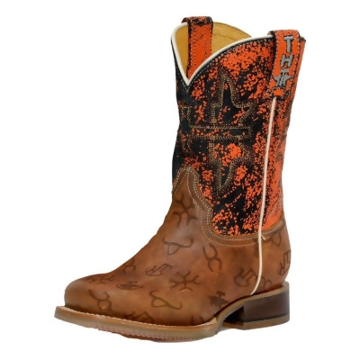 Tin Haul Western Boots Boy Mini Brands Leather Tan 14-018-0077-0882 TA 