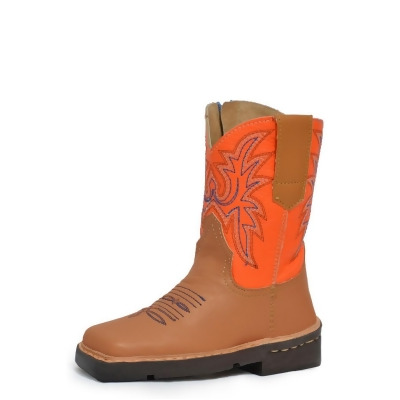 Roper Western Boots Boys Leather Embroidered Tan 09-017-9991-0117 TA 