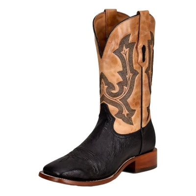 Corral Western Boots Mens Ostrich Embroidery Black Honey A4147 