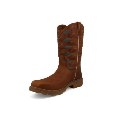 Twisted X Work Boots Mens UltraLite X Pull On WP Brown MULN002 