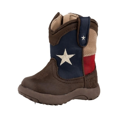 Roper Western Boots Boys Lone Star Texas Brown 09-016-1902-3015 BR 