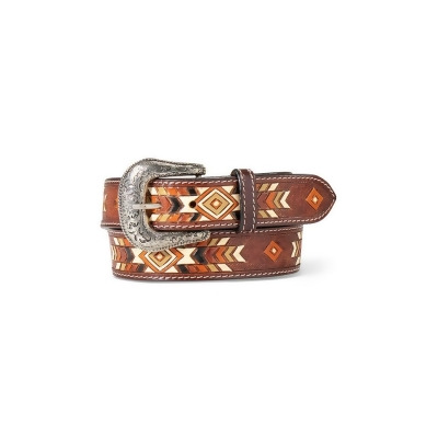 Ariat Western Belt Womens Hand Tooled Painted Southwest A1565397 