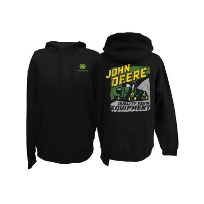 John Deere Western Sweatshirt Mens Track Hood Black JM02-SRC 