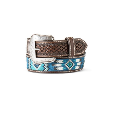 Ariat Western Belt Boys Embroidered Inlay Southwest Embossed A1307602 
