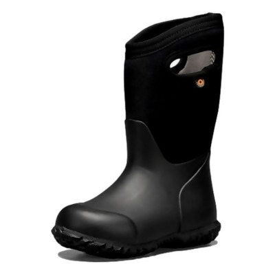 Bogs Outdoor Boots Boys York Solid Wide Waterproof Black 72601W 