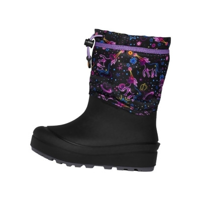 Bogs Outdoor Boots Girls Snow Neon Unicorn Purple Multi 73065 