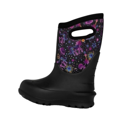 Bogs Outdoor Boots Girls Neo Classic Unicorns Black Multi 73068 