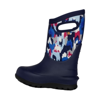 Bogs Outdoor Boots Girls Ikat Neo Classic Pull On Navy Multi 73070 