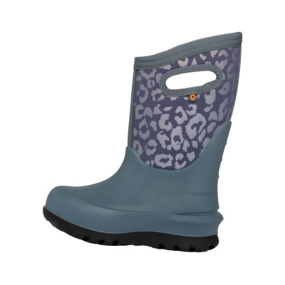 Bogs Outdoor Boots Girls Neo Classic Leopard Misty Gray 73066 
