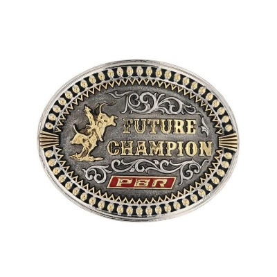 Montana Silversmiths Belt Buckle Champion PBR Silver Gold PBR977 