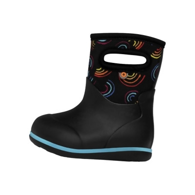 Bogs Outdoor Boots Girls Rainbows Wild Baby Classic Black Multi 73125I 