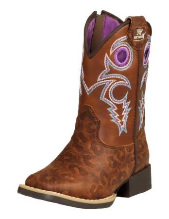 Twister Western Boots Girls Dottie Toddler Square Toe Brown 443003502