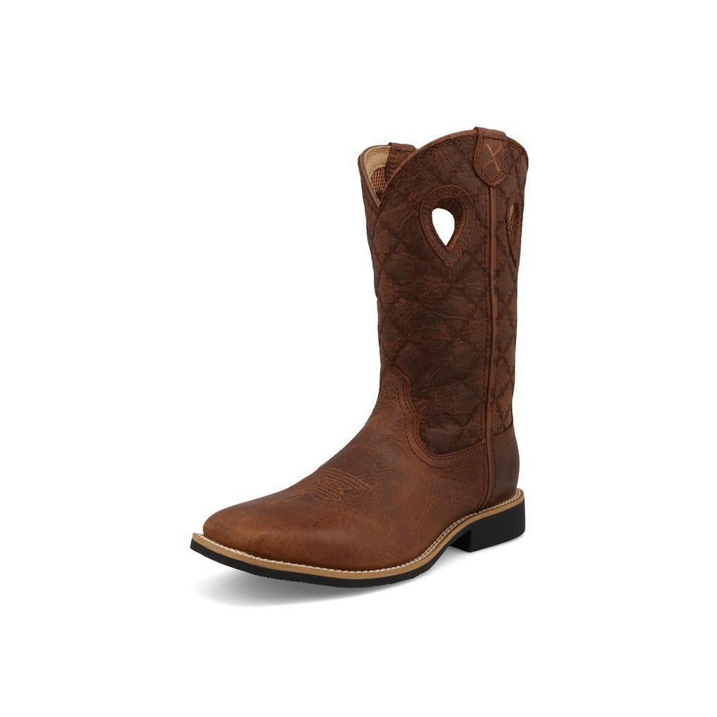 Twisted X Western Boots Kids Top Hand Rawhide Brown Patina YTH0025