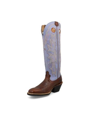 Twisted X Western Boots Womens Buckaroo Mocha Perrywinkle WBK0018 
