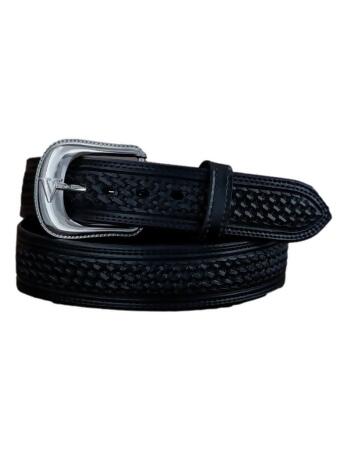 Vogt Silversmiths Western Belt Mens Basket Weave 1 1/2