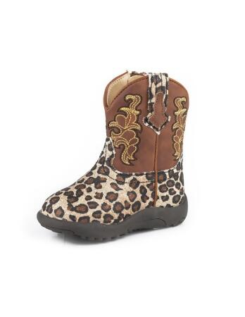 Roper Western Boots Girls Wild Cat Zip Brown 09-016-1901-3363 BR 