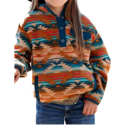 Cruel Girl Western Sweatshirt Girls Aztec Printed Khaki CWK8720003 