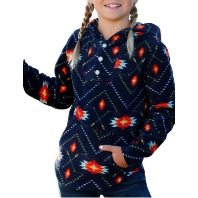 Cruel Girl Western Sweatshirt Girls L/S Hoodie Fleece Navy CWK8800001 