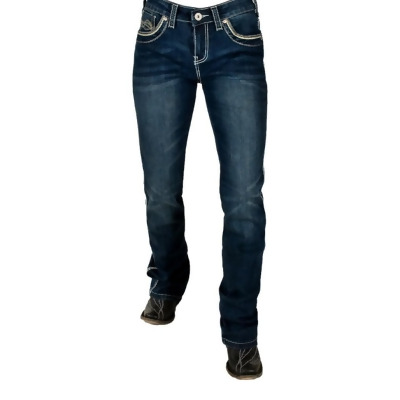 Cowgirl Tuff Western Jeans Womens Destiny Bootcut Med Wash JDESTI 