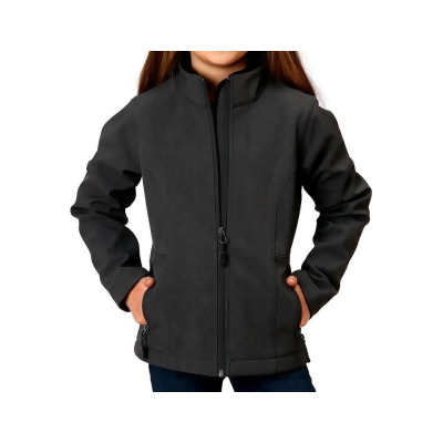 Roper Western Jacket Girls Softshell Zip Gray 03-298-0780-0616 GY 