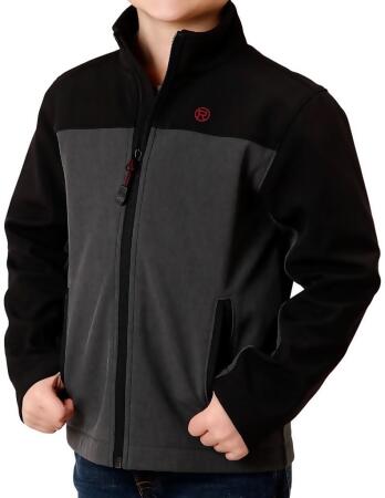Roper Western Jacket Boys Pockets Zip Gray 03-397-0780-0619 GY
