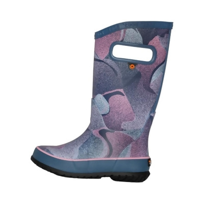 Bogs Outdoor Boots Girls Abstract Shapes Pull On Indigo Multi 73162 