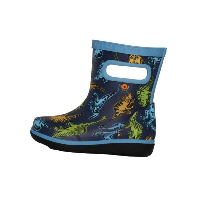 Bogs Outdoor Boots Boys Skipper II Super Dino Pull On Rubber 73177I 