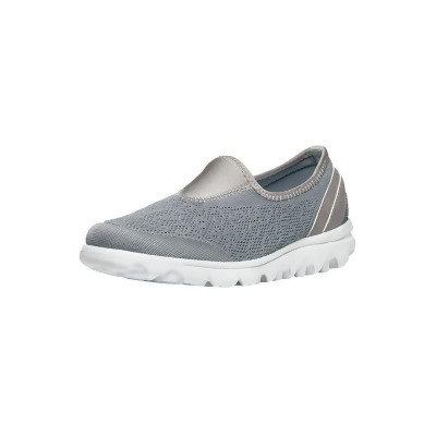 Propet Athletic Shoes Womens TravelActiv Slip On Mesh Silver W5104SIL 