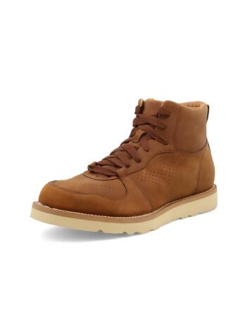 Wrangler Work Boots Mens Rugged Wedge Leather Lace Clay KMQ0004 