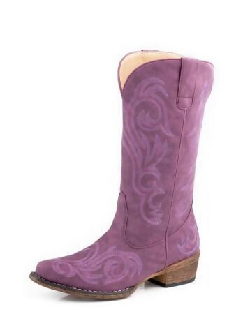 Roper Western Boots Womens Riley Snip Purple 09-021-1566-3399 PU 