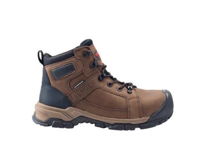 Avenger Work Boots Mens Leather Abrasion Resistant Brown A7336 alternate image