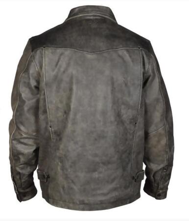 StS Ranchwear Western Jacket Boys Rifleman Leather Zip Black STS5465 alternate image