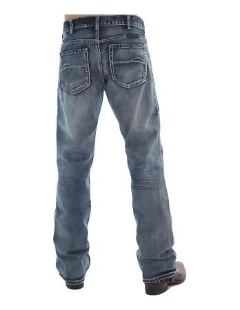B. Tuff Western Denim Jeans Mens Steel Bootcut Relaxed Med Wash MSTEEL alternate image
