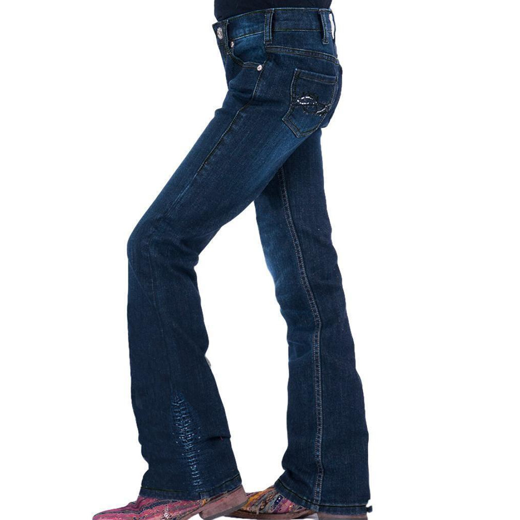 Cowgirl Tuff Western Denim Jeans Girls Shimmer Sequin Dark Wash GJSHMB alternate image