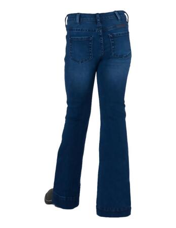Cowgirl Tuff Western Jeans Girls Trouser Classic Med Wash GJTRSR alternate image
