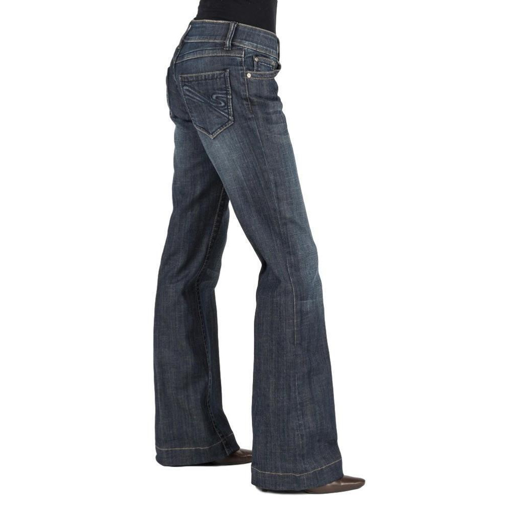 Stetson Western Jeans Womens Trouser Leg Blue 11-054-0214-0800 BU alternate image