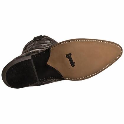 Laredo Western Boots Mens Monty Cowboy Faux Snake Black White 68067 alternate image