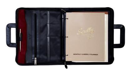 Scully Western Planner Suede Zip Three Ring Zip Closure 05_96Z_19 alternate image