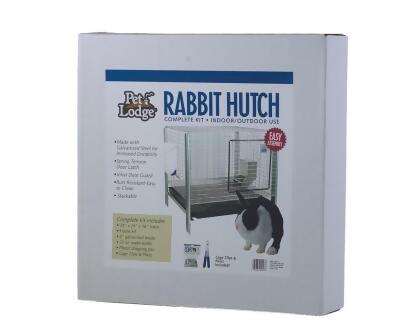 Pet Lodge Rabbit Hutch Kit Rust Resist Chew Proof 24 x 16 Silver RHCK1 alternate image