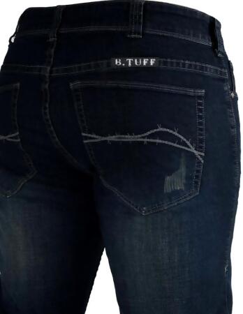 B. Tuff Western Jeans Mens Iron Bootcut Button Dark Wash MJIRON alternate image