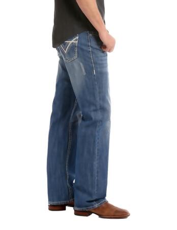 Rock & Roll Western Denim Jeans Mens Double Barrel Med Wash M0S1612 alternate image