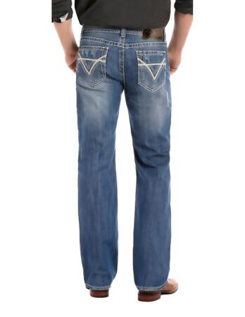 Rock & Roll Western Denim Jeans Mens Double Barrel Med Wash M0S1612 alternate image