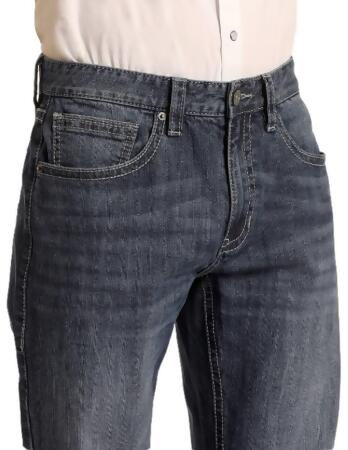 Rock & Roll Western Denim Jeans Mens Bootcut Dark Vintage MTB3482 alternate image