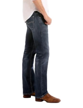 Rock & Roll Western Denim Jeans Mens Revolver Dark Vintage M1R3482 alternate image