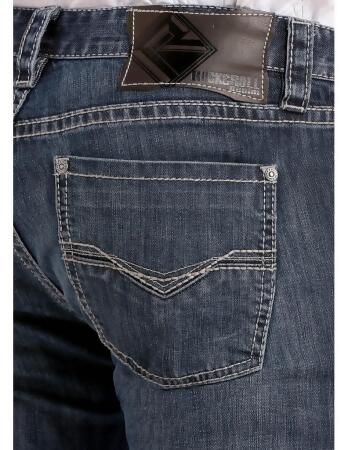 Rock & Roll Western Denim Jeans Mens Revolver Dark Vintage M1R3482 alternate image