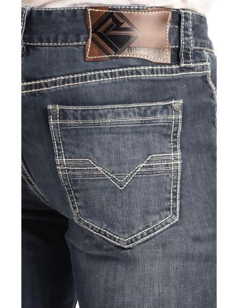 Rock & Roll Western Denim Jeans Mens Double Barrel Med Wash M0S3473 alternate image
