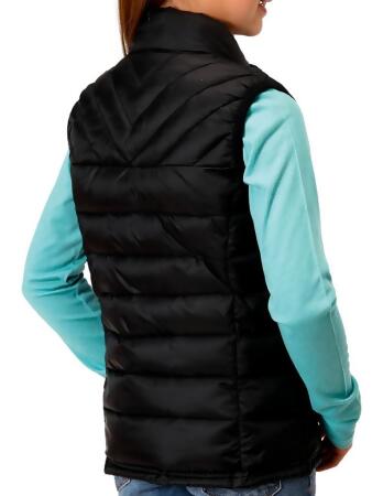 Roper Western Vest Girls Quilted Zip Poly Black 03-298-0685-6137 BL alternate image